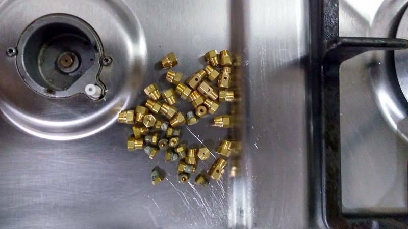 Conversão de fogão para gás encanado