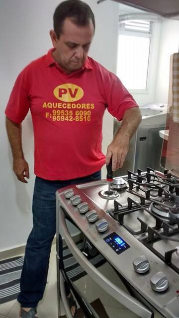 Conversão de fogão para gás encanado