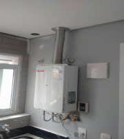 Instalação aquecedor a gás rinnai