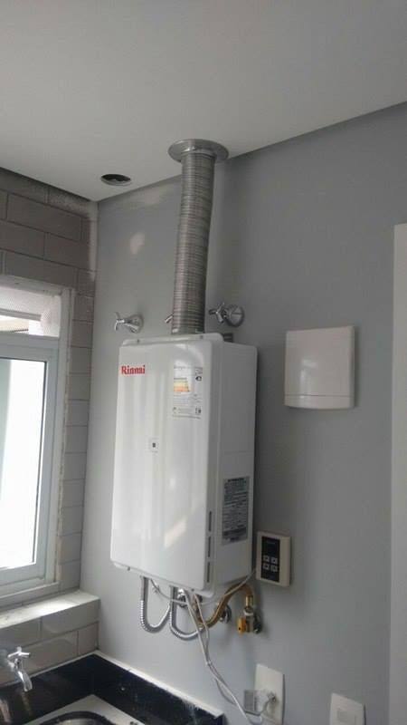 Instalação de aquecedor rinnai