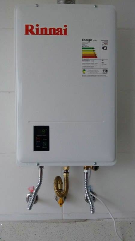 Instalação de aquecedor rinnai